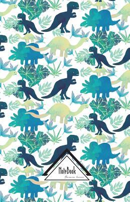 Read Online Notebook Journal Dot-Grid, Graph, Lined, No Lined: Blue Dinosaur T-Rex Volcano Ancient Animal: Small Notebook Journal Diary, 120 Pages, 5.5 X 8.5 -  | ePub