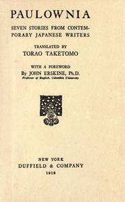 Full Download Pawlonia , seven stories by contemporary japanese writers - Taketomo Torao file in ePub