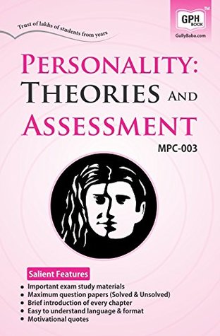 Download MPC3 Personality Theories and Assessment (IGNOU Help book for MPC-003 in English Medium) - Geeta Chopra file in PDF