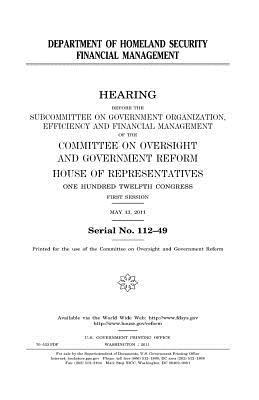 Full Download Department of Homeland Security Financial Management - U.S. Congress file in PDF