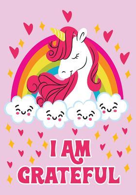 Read Online I Am Grateful: A Beautiful Pink Rainbow Unicorn Gratitude Journal for Kids, Teens and Little Girls with Daily Prompts for Writing & Blank Space for Drawing/Doodling - Ellie Thankson file in PDF