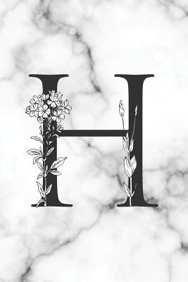 Read Online H: H Initial Monogram Journal Blank Lined Notebook to Write in Floral White Marble - Nifty Prints | PDF