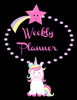 Full Download Weekly Planner: Undated Perpetual Cute Kawaii Magical Unicorn Theme Planner 52 Weeks -  file in ePub
