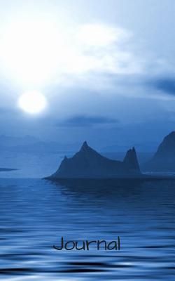 Read Online Journal: A5 5x 8 126 page Dot bullet journal, diary with a moody blue sunset on ocean on the cover - Marvs Publishing | PDF