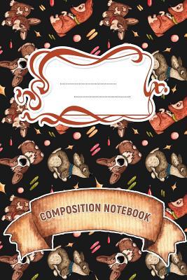 Read Online Composition Notebook: A 6x9 Inch Matte Softcover Paperback Notebook Journal With 120 Blank Lined Pages -Story Paper-Playful Dogs, Paws, Bones, Puppies -  | ePub