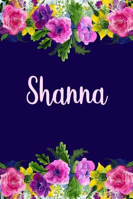 Download Shanna: Personalized Name Pink Floral Design Matte Soft Cover Notebook Journal to Write In. 120 Blank Lined Pages -  | PDF