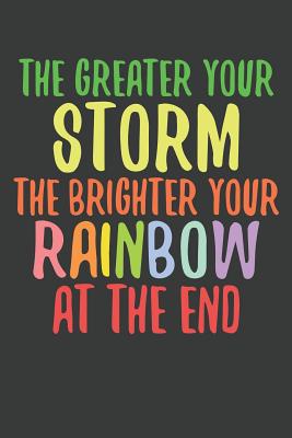 Read Online The Greater Your Storm The Brighter Your Rainbow At The End: Lined Journal: The Thoughtful Gift Card Alternative - Blue House Press file in PDF