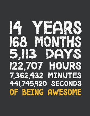 Full Download Notebook: 14th Birthday 14 Years Old Being Awesome Anniversary Journal & Doodle Diary; 120 College Ruled Pages for Writing and Drawing - 8.5x11 in. - Birthday Design Publishing Co file in PDF