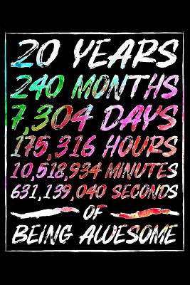 Download 20 Years Of Being Awesome: Blank Lined Journal, Cool Happy Birthday Sketchbook, Notebook, Diary, Perfect Gift For 20 Year Old Boys And Girls - Natalem Publishing | PDF
